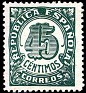 Spain 1938 Numeros 45 CTS Verde Edifil NE 31